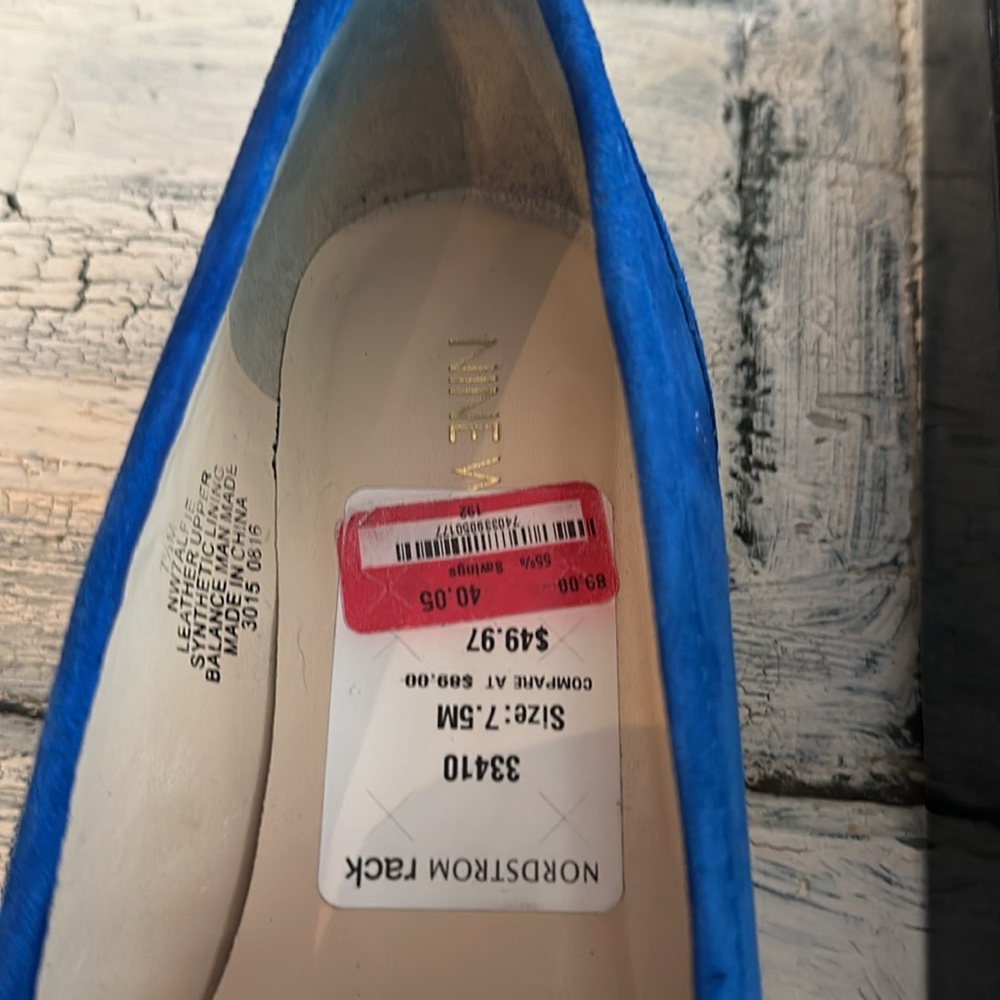 Nine West blue suede loafer 7.5 - Picture 6 of 6